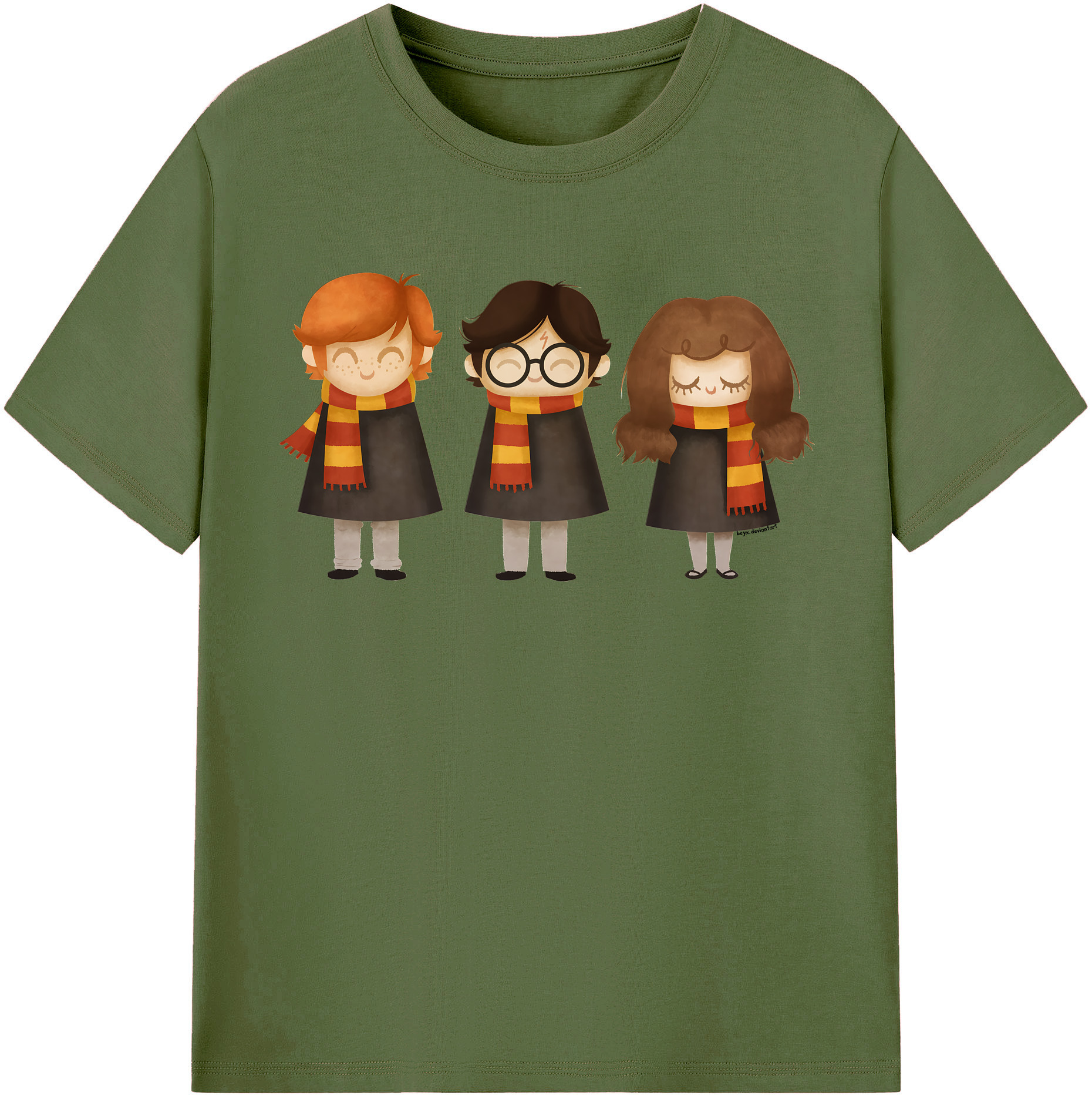 （画像用） Harry Potter ハリー・ポッターシリーズ 綿100％半袖Tシャツ（フロントプリント）